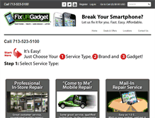 Tablet Screenshot of fixurgadget.com